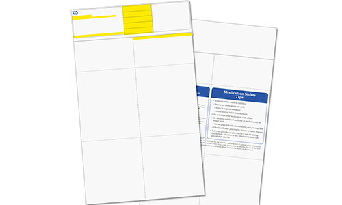 2.9375x1.5 Printed Medication Added Patient Removable Label  Green/Black Print 350/RL- 6 RL/BX